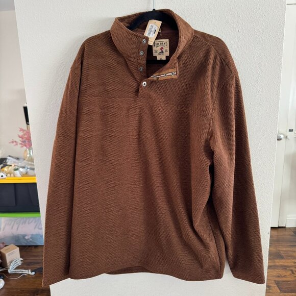 Red Head Honeycomb Fleece Pullover Rust Brown Men's XL - Picture 1 of 3